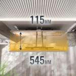 ⁦حامل تلفزيون يثبت على الحائط قابل للامالة مقاس 40-75 بوصة، حامل تلفزيون عالمي R06-F للتثبيت على الحائط 65 بوصة حتى 95 كجم بحد اقصى 600 × 400 ملم⁩ - الصورة ⁦2⁩