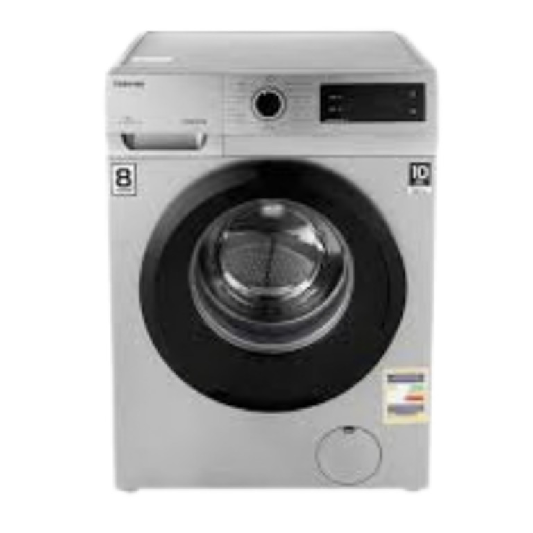 غسالة تملابس توشيبا فول اوتوماتيك تحميل امامي TW-BJ90S2E(SK) ، سعة 8 كجم ، فضي