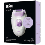 ماكينة ازالة الشعر براون سيلك ابيل 3 ، استخدام جاف ورطب ، ابيض وارجواني - SE 3000 - الصورة 3