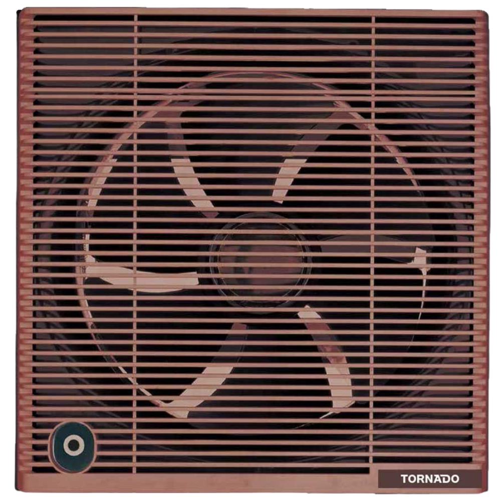 حبيبه (3) TORNADO Bathroom Ventilating Fan 25 cm Privacy Grid Brown TVS-25NM - Image 1