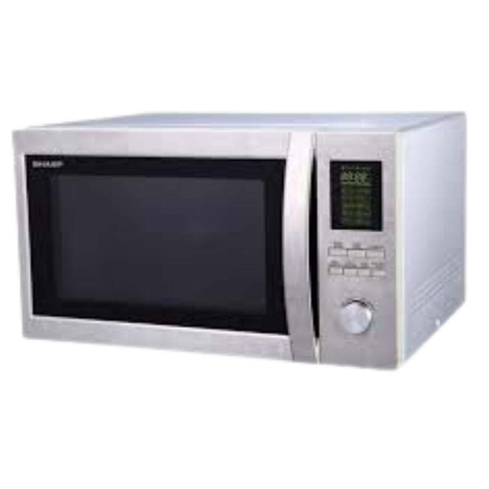 حبيبه (3) ميكرويف بشواية شارب ، سعة 43 لتر ، 1100 وات ، فضي - R-78BR(ST) - الصورة 1