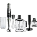 هاند بلندر براون مالتي كويك 9 ، قدرة 1200 وات ، اسود وفضي - MQ 9147X