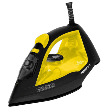 TORNADO Steam Iron 1800 Watt Teflon Soleplate Yellow - Baby Blue TST-1800L