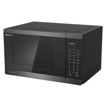 ميكروويف شارب شواية انفرتر 34 لتر 1100 وات 11 قائمة أسود R-34GRI-BS2