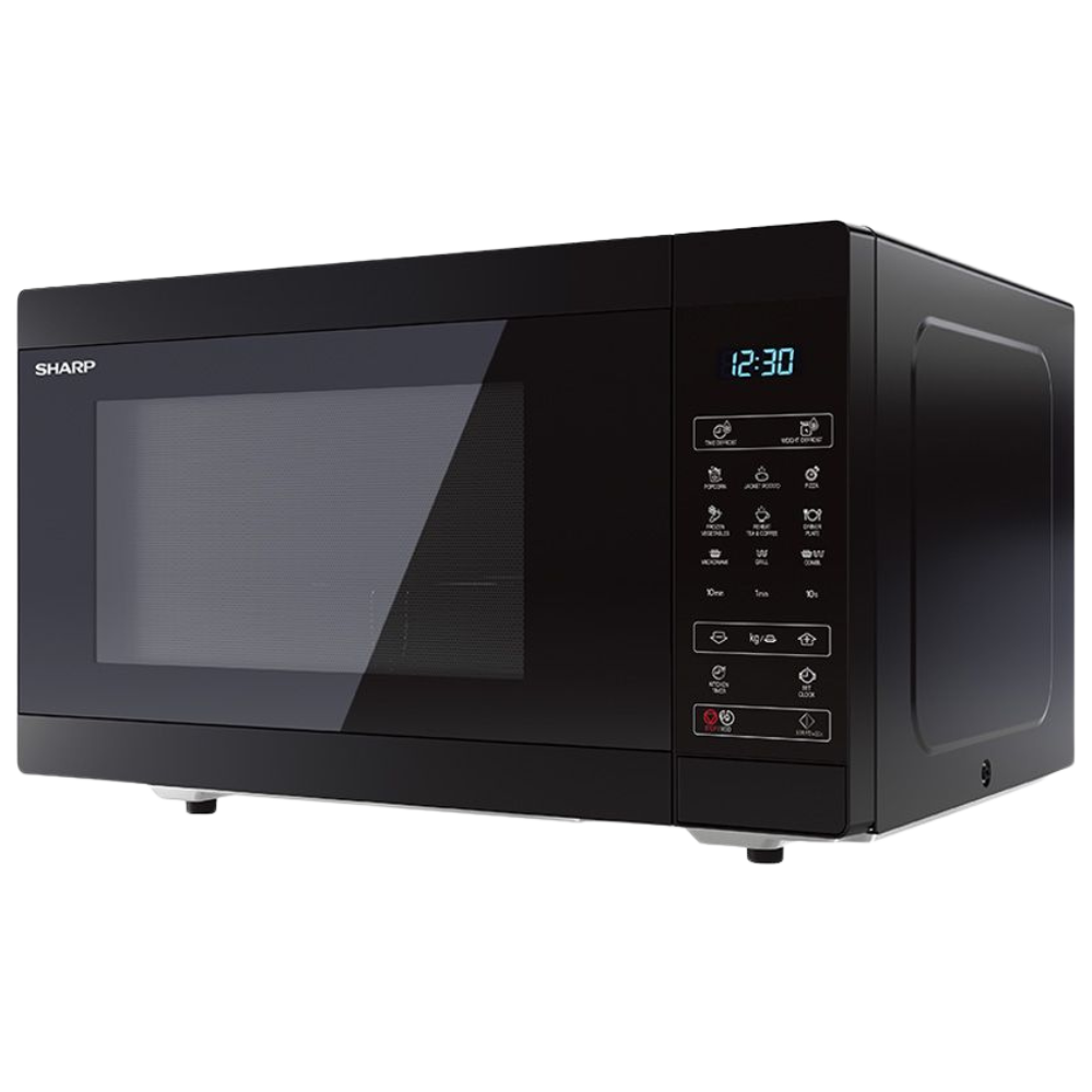 حبيبه (4) ميكروويف شارب شواية 25 لتر 900 وات 6 قوائم أسود R-250MGR-BK2 - الصورة 1