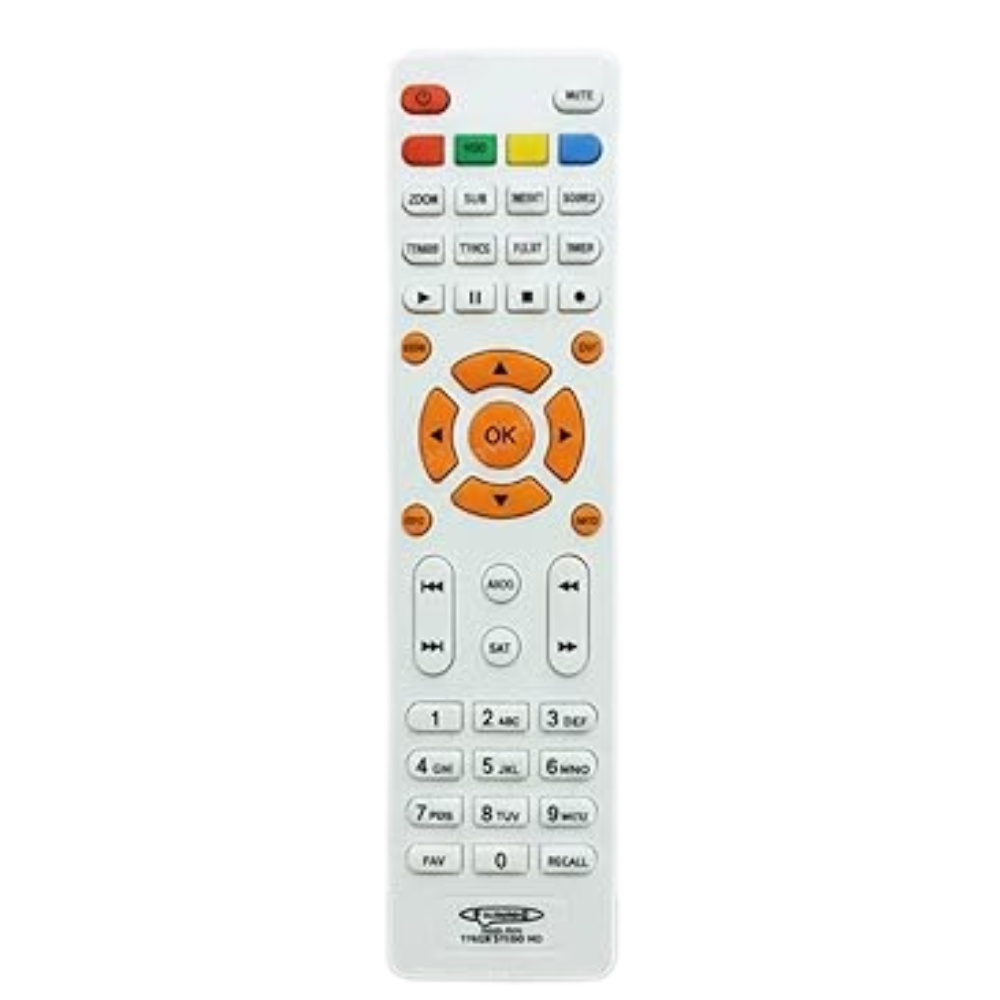 حبيبه (4) ريموت رسيفر ضد الكسر – ريموت كنترول مقاوم للكسر وآمن تماماً للأطفال، يعمل بثبات مع مختلف أنواع الرسيفرات سهل الاستخدام، متوفر بعدة ألوان مميزة (أبيض برتقالي) - الصورة 1