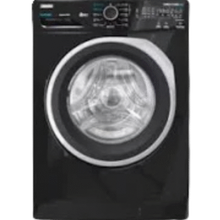 ZANUSSI PERLAMAX 8 KG - FRONTLOAD BLACK WITH BLACK DOOR SILVER RINGWASHING MACHINE