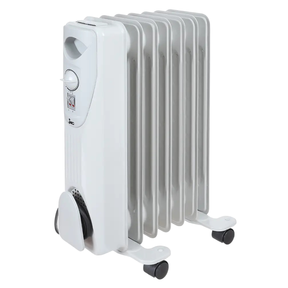 حبيبه (4) دفايه زيت جاك، 7 ريشة، 1200 وات، NGH-327 - ابيض - الصورة 1