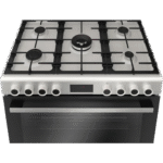 Bosch Series 6 Freestanding Gas Cooker, 90cm, 5 Burners, XXL 147L Oven, Rotisserie, Auto Ignition, Stainless Steel – HGX3G8W50S - Image 3