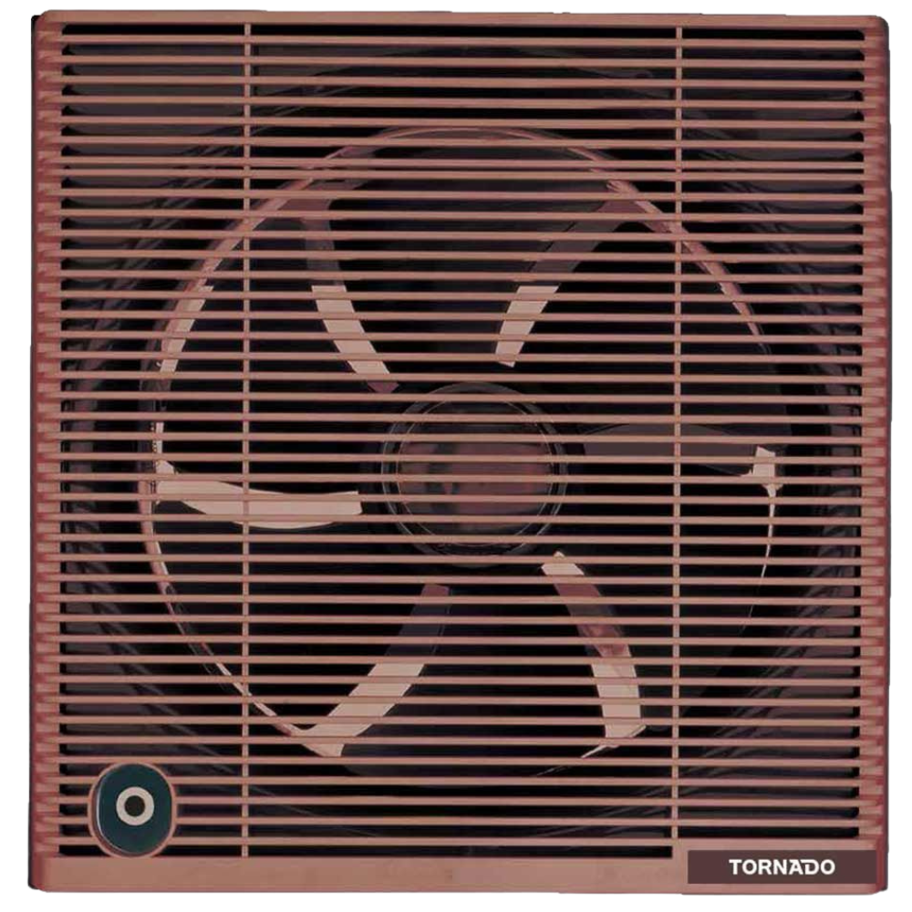 حبيبه (5) TORNADO Bathroom Ventilating Fan 30 cm Privacy Grid Brown TVS-30NM - Image 1