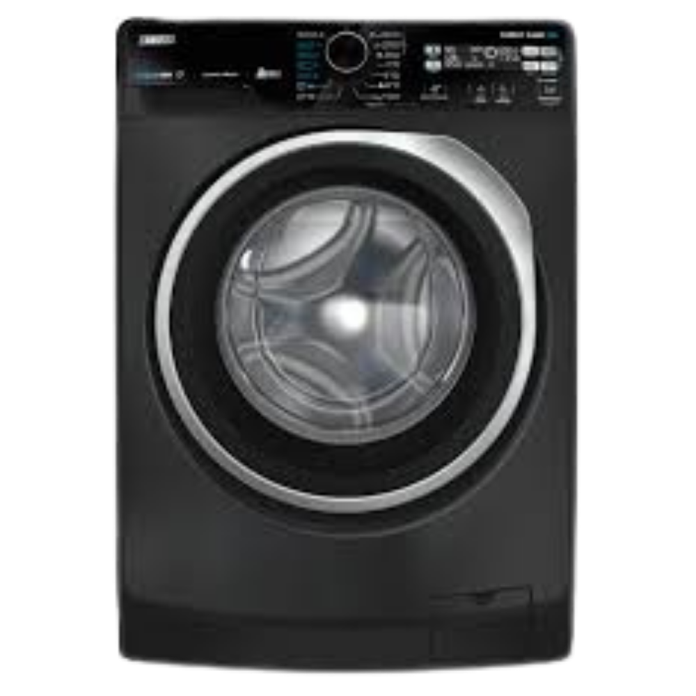 حبيبه (6) Zanussi Washing Machine Full Automatic 7KG SteamMax Front-load Dark Grey - Image 1