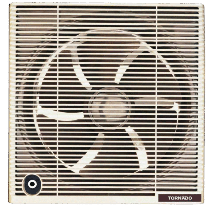 TORNADO Bathroom Ventilating Fan 30 cm Privacy Grid Creamy TVS-30CM