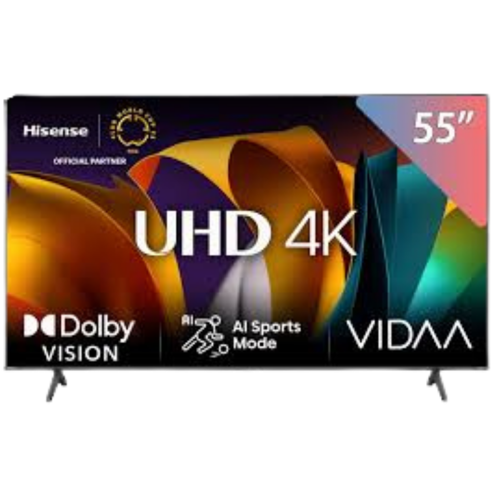 حبيبه (6) تليفزيون هايسنس 55 بوصة 4K فائق الدقة سمارت بريسيفر مدمج - 55A6N - الصورة 1