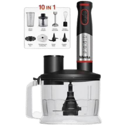 Mienta Hand Blender 1000 Watt Black - HB111238A