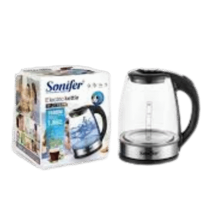 كاتيل كهرباء سونيفر، 1.8 لتر، 1500 وات - موديل SF-2132 , فضى واسود