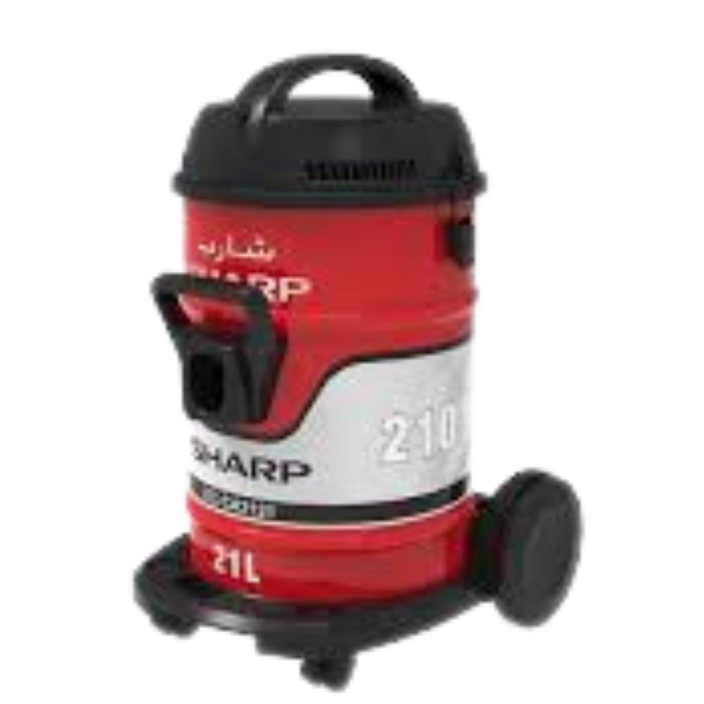 حبيبه (7) مكنسة برميلية شارب 2100 وات فلتر قماش أحمر EC-CA2121-X - الصورة 1