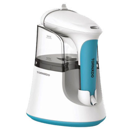 TORNADO Portable Steam Iron 1000-1200 Watt White x Blue TST-HS1200