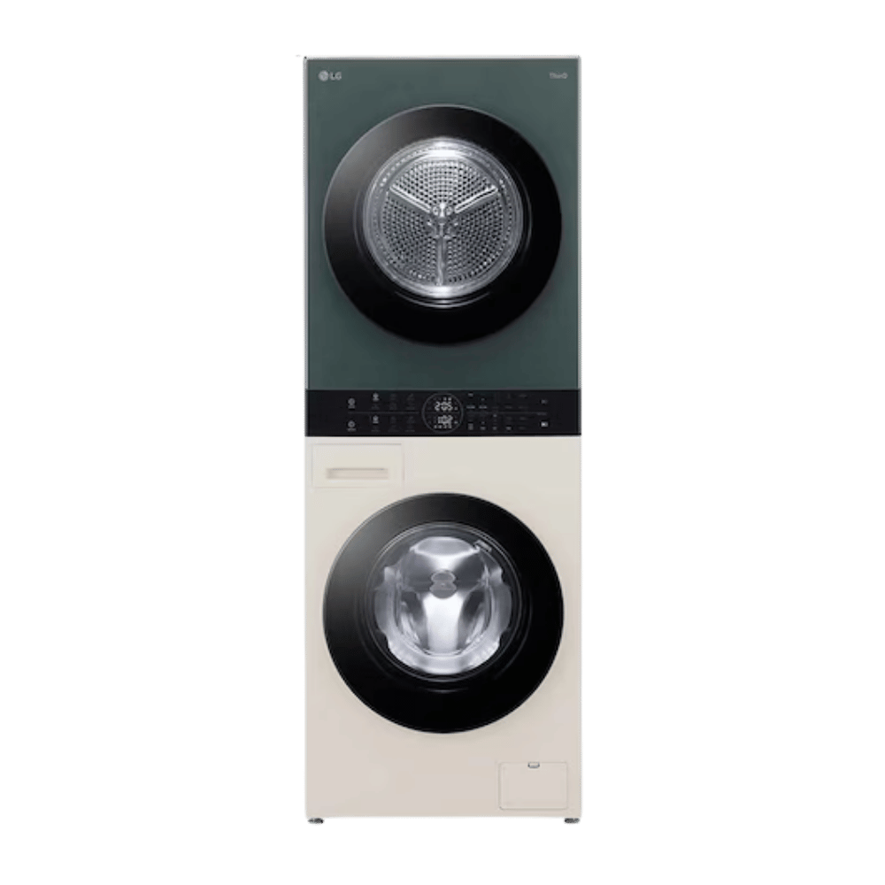 حلا ىبيبه (5) غسالة ملابس ال جي فول اوتوماتيك تحميل امامي FWT1310BG ، سعة 10 كجم ، اخضر