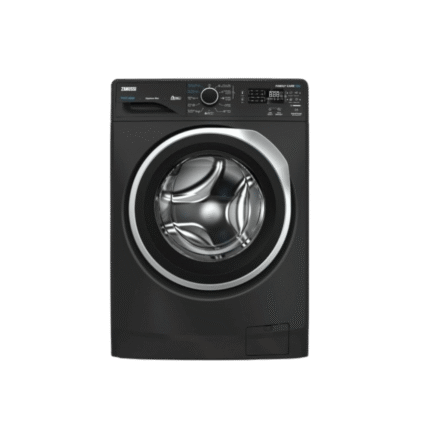 غسالة ملابس زانوسى فول اوتوماتيك تحميل امامي ستيم ماكس 7 كيلو بموتور انفرتر لون رمادي غامق ZWF7221DS7