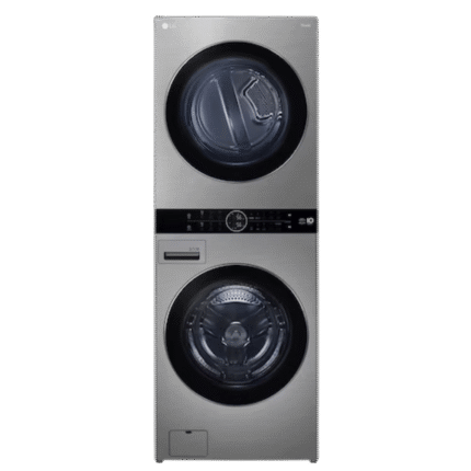غسالة ملابس ال جي واش تاور™ 21/16 ، لون فضي، FWT2116SS.ASSPEEC، تحميل أمامية، 16.0 كيلوجرام