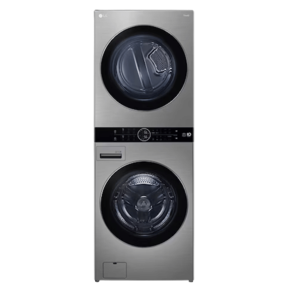 حىبيبه (27) غسالة ملابس ال جي واش تاور™ 21/16 ، لون فضي، FWT2116SS.ASSPEEC، تحميل أمامية، 16.0 كيلوجرام