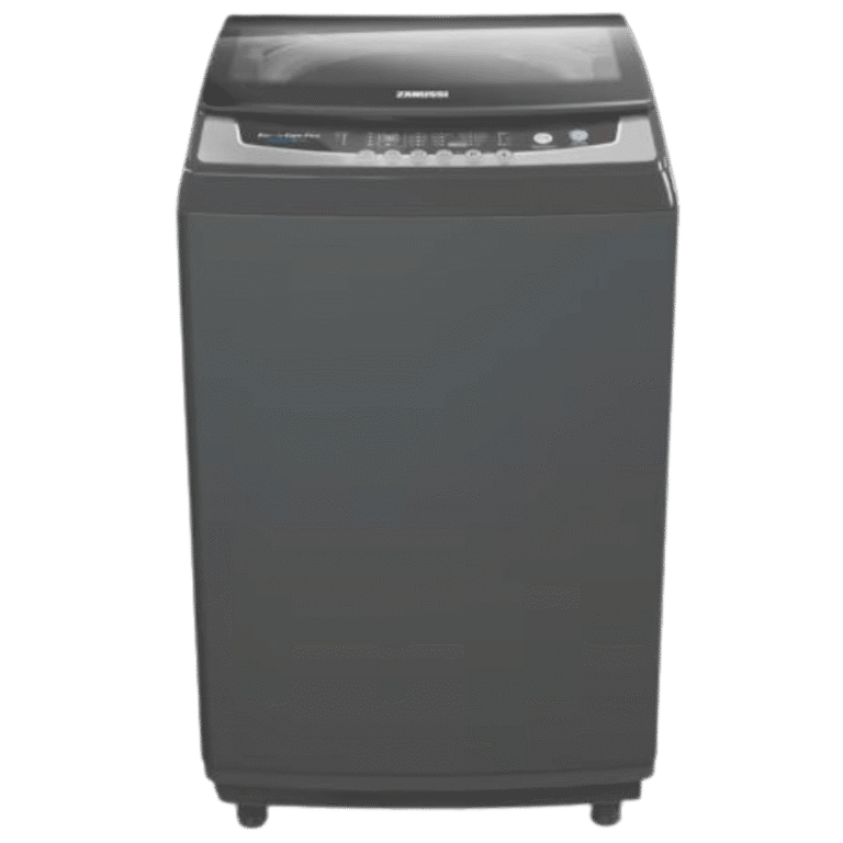 غسالة ملابس زانوسى فوق اوتوماتيك 12 كيلو بنظام تريو جيت لون رمادي غامق ZWT12710D
