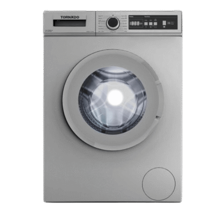 غسالة ملابس تورنيدو فول أوتوماتيك تحميل امامي 6 كجم سيلفر TWV-FN68SLOA
