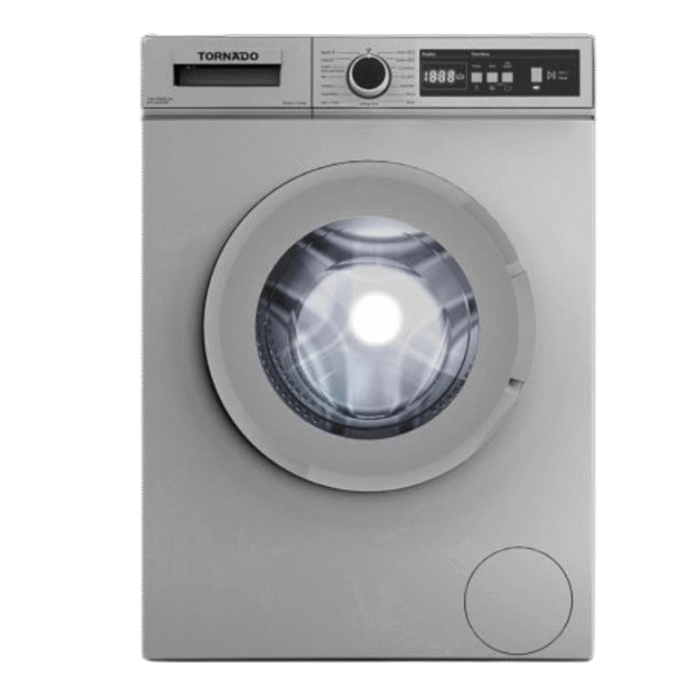 غسالة ملابس تورنيدو فول أوتوماتيك تحميل امامي 6 كجم سيلفر TWV-FN68SLOA
