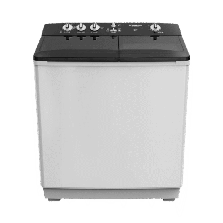غسالة ملابس تورنيدو نصف أوتوماتيك 10 كجم أبيض × أسود TMH-HS10C(WK)