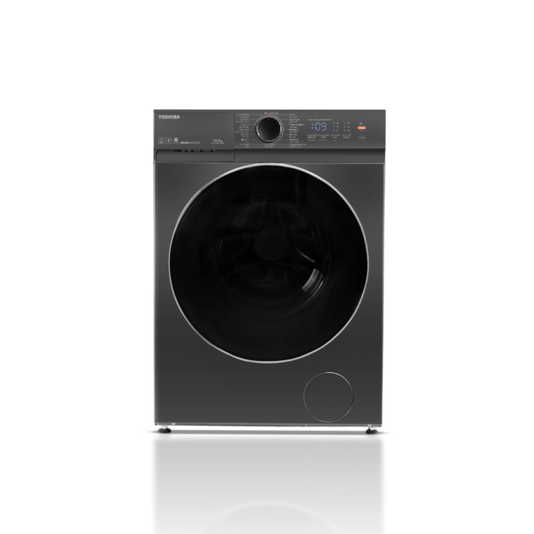 غسالة ملابس توشيبا فول اوتوماتيك تحميل امامي بتقنية الانفرتر، 8.5 كجم، Tw-T21Bu95Uweg(Mg) - رمادي