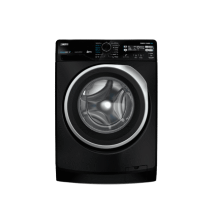 غسالة ملابس زانوسى فول اوتوماتيك تحميل امامي ستيم ماكس 7 كيلو بموتور انفرتر لون اسود ZWF7221BS7