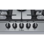 Bosch Gas Cooker 75 cm, 5 Burners, Full Safety, Stainless Steel, Series 6 - PCQ7A5B90 - Image 3