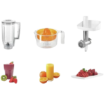 ⁦ماكينة مطبخ 900 واط، ب7 سرعات سعة 3.9 لتر، أبيض، MUM54251، من بوستش، بوش⁩ - الصورة ⁦2⁩