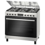 Bosch Gas Cooker , 5 Burners , Black Stainless Steel - HGP3I8W50S