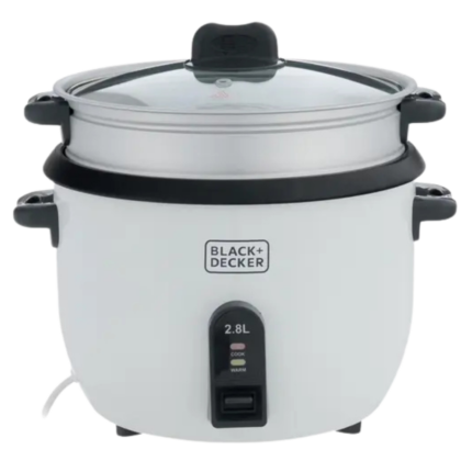Black + Decker Rice Cooker , 2.8 Liter 1100 Watt White - RC2850