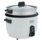 حلة ارز بلاك اند ديكر ، سعة 2.8 لتر ، 1100 وات ، ابيض - RC2850 - الصورة 3