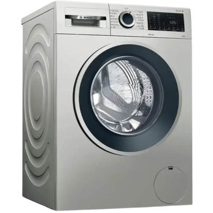 غسالة ملابس بوش فل اوتوماتيك تحميل أمامي ، 9 كجم، WGA144XVEG - فضي