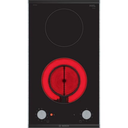 Bosch Series 2, Built- In Domino Electric Hob, 30 cm, Surface Mount with frame-PKF375CA2E, 1 Year Manufacturer Warranty