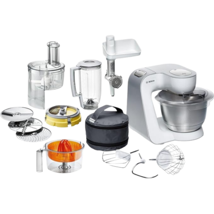 ماكينة مطبخ 900 واط، ب7 سرعات سعة 3.9 لتر، أبيض، MUM54251، من بوستش، بوش