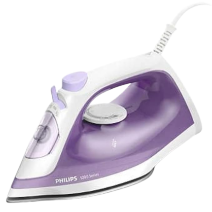 فيليبس مكواة بخار سلسلة DST1020/36 1000 - قوة 1800 واط، بخار مستمر 20 غرام/دقيقة، تعزيز بخار 90 غرام، قاعدة غير لاصقة، خزان 250 مل، تنظيف ذاتي، ازالة البكتيريا، تسخين سريع، DST1020/36