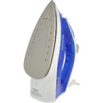 ⁦مكواة بخار بقاعدة مطلية بالتيتانيوم بقوة 1800 وات من باناسونيك، لون أبيض وأرجواني، موديل NI-M300T⁩ - الصورة ⁦3⁩