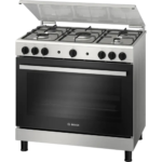 Bosch Series 2 Gas Cooker , 5 Burners , Silver