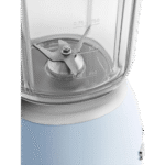 خلاط قائم ببرطمان زجاجي من سميج، فولاذ مقاوم للصدأ، 4 سرعات، أزرق باستيل - الصورة 2
