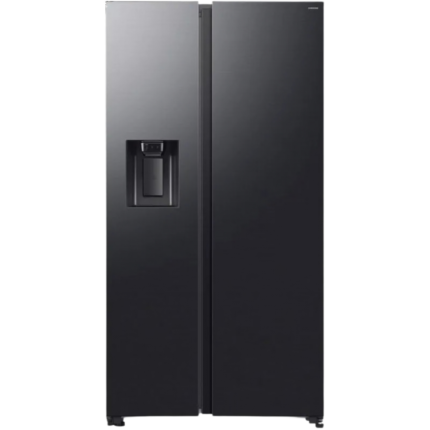 ثلاجة سامسونج 640 لتر بالحنفية لون أسود RS70F64KAFMR