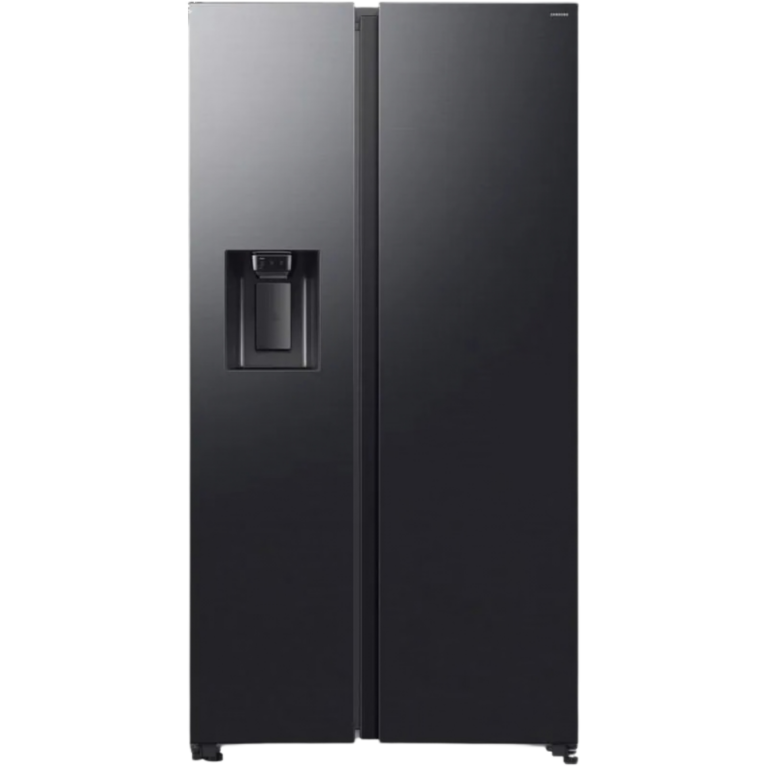 ثلاجة سامسونج 640 لتر بالحنفية لون أسود RS70F64KAFMR