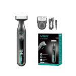 ماكينة حلاقة VGR مقاومة للماء برأسين احترافية V-360 للتنعيم