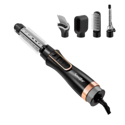 مصفف شعر سونيفر 6 in 1 Hot air Styler ، قدرة 800 وات ، 200 سلزيوس ، اسود - SF-9624