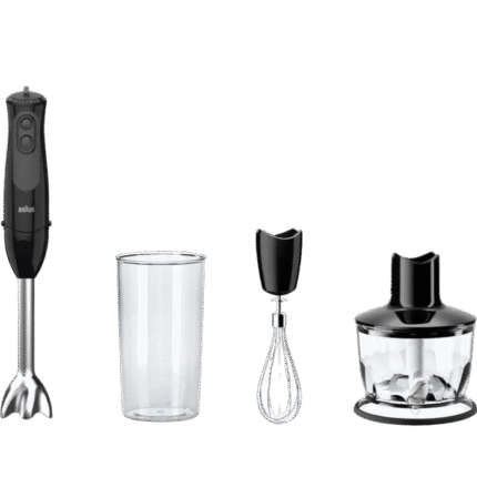 Braun MultiQuick 3 Vario Multifunction Hand Blender, 500ml, 900 Watt, Black - MQ 3135 BK ( International Warranty )